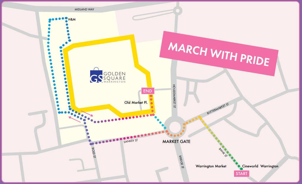 Map of parade route